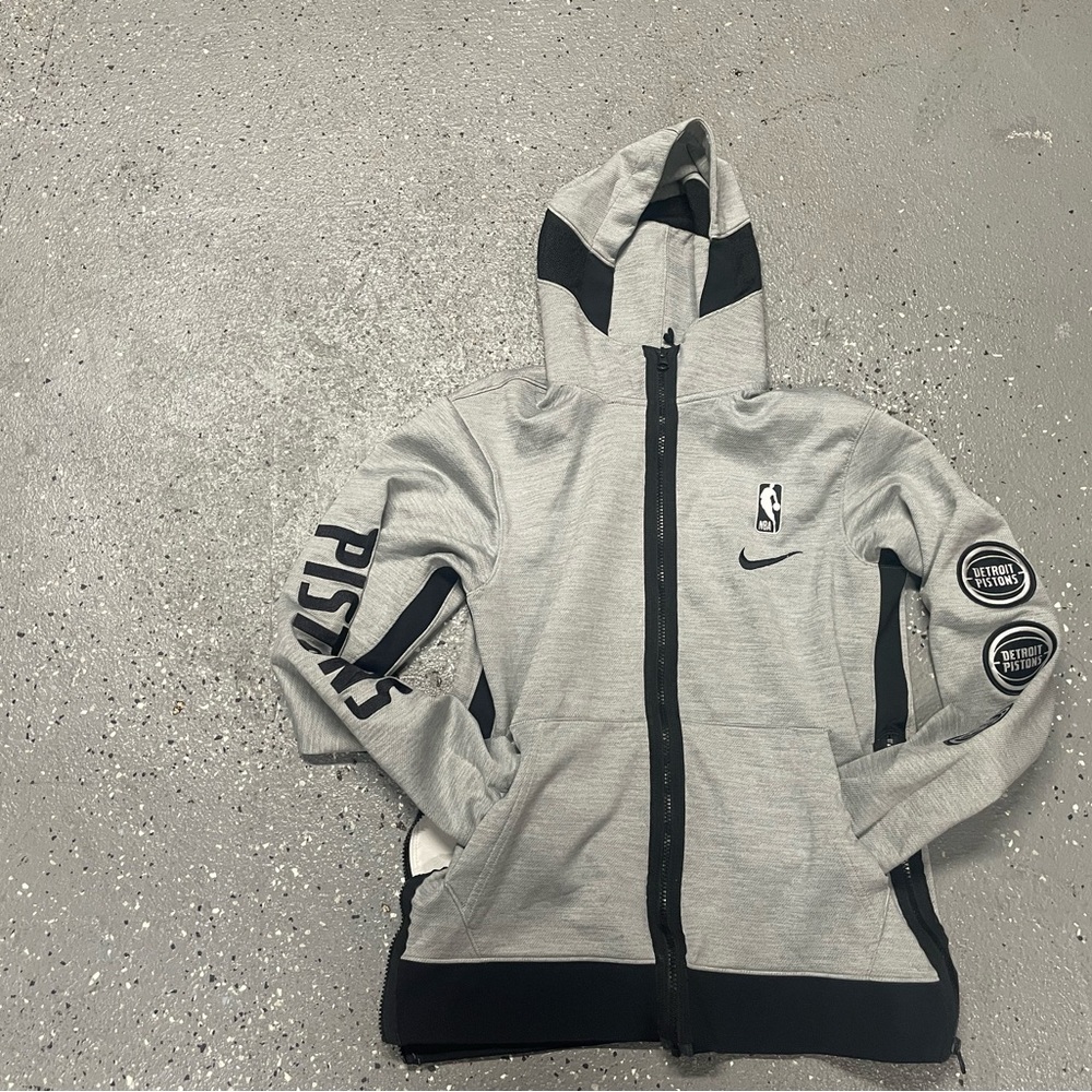 Grey Nike Tech Pistons Warmup Zip Up Fleece